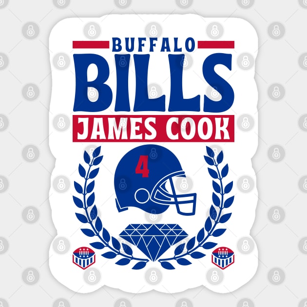 Buffalo Bills James Cook 4 Edition 3 Sticker by Astronaut.co